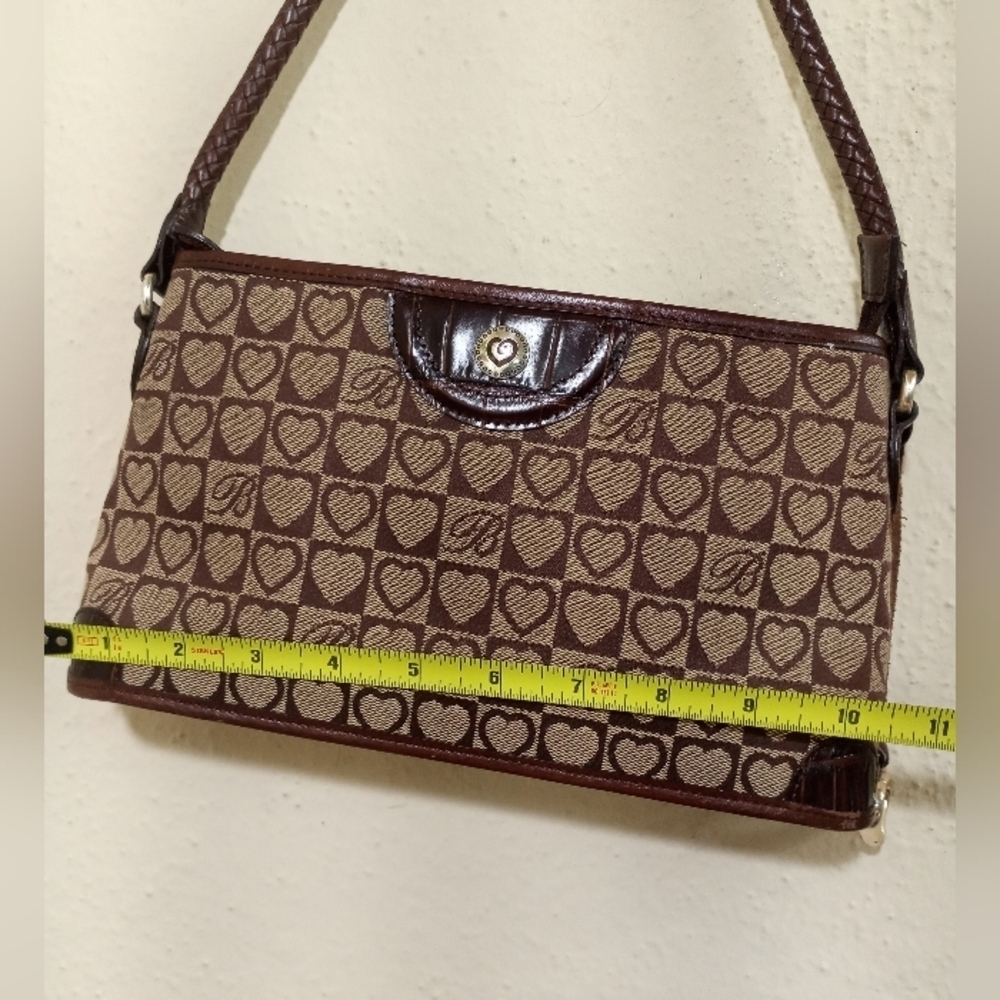 Stylish Brown Heart Pattern Shoulder Bag - Picture 7 of 13